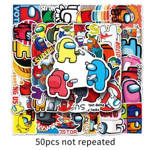 50Pcs Cartoon Game Among Us Waterproof Graffiti Sticker DIY Skateboarding Snowboard Notebook Vinyl Sticker