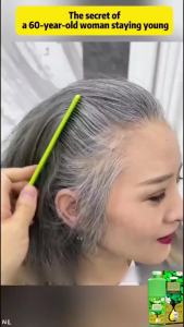 Long-Lasting Plant-Based Foam Hair Dye Bubble Hair Dye Shampoo With Herbal Extracts for Gray Hair Coverage&Color Transform Long Lasting Quick-Acting Hair Dye Bubble Hair Dyes (Chestnut Brown)