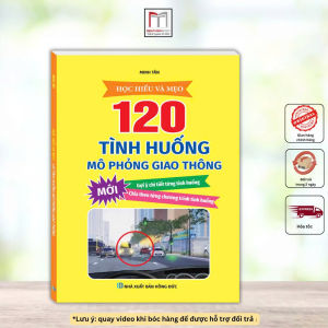 Sách - 120 Bài Tập Tình Huống Giao Thông Mô Phỏng (sách in màu)