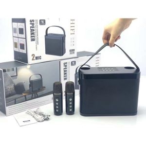 Loa karaoke YS-219 kèm 2 micro hát không dây Công suất 45W Bass khủng Âm thanh sống động Micro hút giọng Có chức năng đổi giọng nói Bảo hành 12 tháng