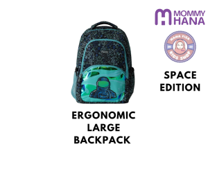 BEG SEKOLAH MOMMYHANA - LARGE BACKPACK ERGONOMIC & ORTHOPEDIC (SPACE EDITION)
