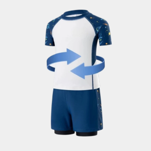 TRY 2-Piece Kids’ Swimsuit Set Soft Top with Double-Layered Swim Shorts for Extra Comfort & Coverage