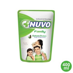 Nuvo Family Sabun Mandi Cair Nature Protect Pouch 400ml