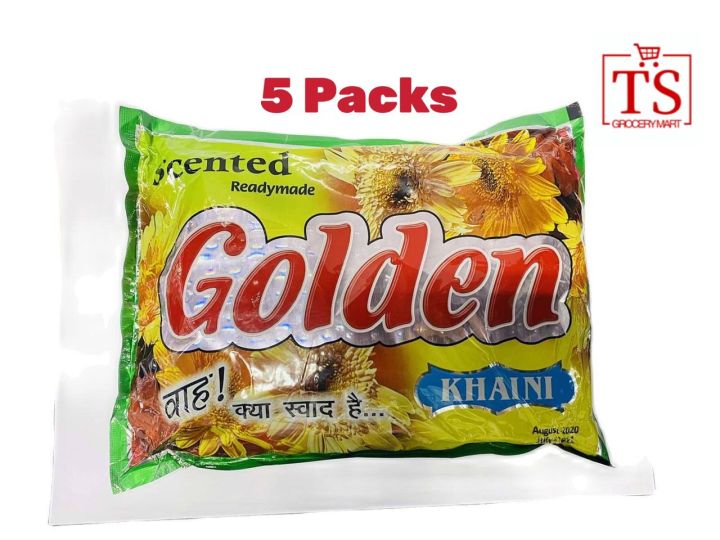 golden tobacco khaini GOLDEN KHAINI 100% ORIGINAL QUALITY_NEW STOK X 5 PACKS