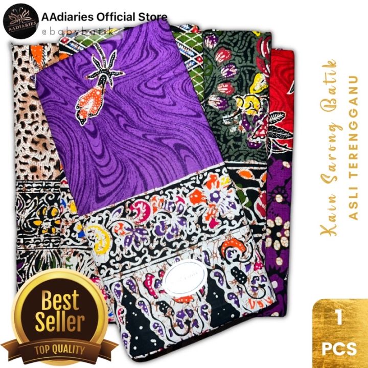 Kain Batik Cotton Serap Air Kain Sarung Batik Terengganu Original Batik Terap