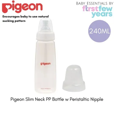 Pigeon Slim Neck PP Bottle w Peristaltic Nipple 120ml / 240ml