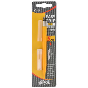 MSWZ MS098 Ceramic Pen Carving Tool with 5pcs Blade Set for Model Hobby DIY Parting Scraping/Nub Marks Remove Tool