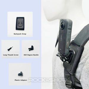 360 Rotation Sports Camera Accessories Backpack Shoulder Strap Bracket Fixing for Gopro Hero 13 12 11 10 9 DJI Action 5 Pro 4 Insta360 X4 X3
