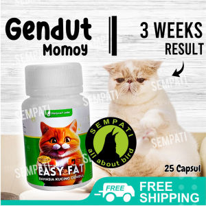 SEMPATI Easy Fat Proven Formula Vitamin Kapsul Gemuk Penggemuk Kucing Cat Kitten Adult Anabul Obat Suplemen Tambah Berat Badan Nafsu Makan Kucing