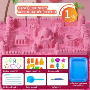 1kg Space Play Sand Space Dynamic Sand Playset (with 39 sensory sand grains) Indoor Beach Toys