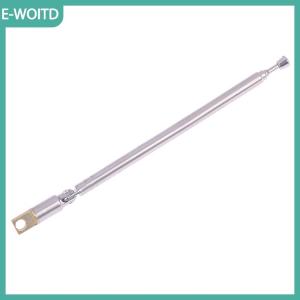 【E-WOITD】 1 cái 4 phần Telescopic thép không gỉ AM FM Đài phát thanh ăng ten phổ đầu loa đài phát thanh kéo Rod