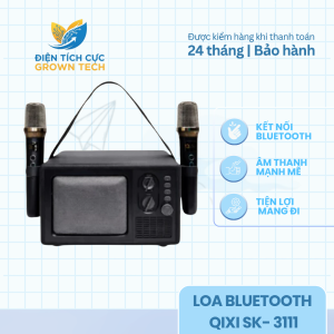 Loa karaoke bluetooth QIXI SK-3111 với micro không dây và âm thanh rõ