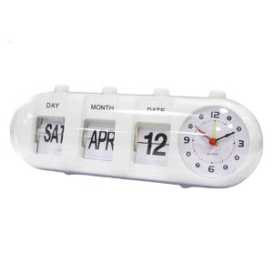 Digital Auto Flip Down Page Clock for Home Desk or Office Decor Study Workplace Urban Professional Various Environments
