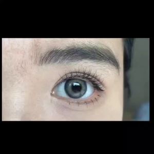 6 Months (Included) Colored Eyes With Power（1 Pair）Naturally Enlarge Your Eyes Hot Sale Big Eyesdoll灰色欧美大小直径美瞳混血风奥莉三色灰近视年抛隐形眼镜学生14.2