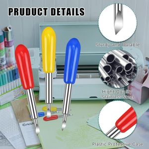 5Pcs Replacement Cutting Blades for Cutting Machines: 30° 45° 60° Vinyl Cutter Blades & Roland Blades