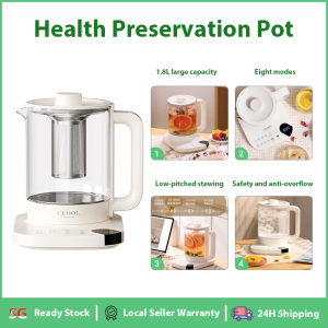 SG【ReadyStock】COOL Pro Smart Wellness Kettle 1.8L - Intelligent Glass Hot Water Kettle with Automatic Keep Warm Function & Temperature Control