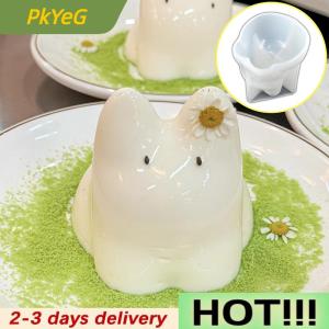 PkYeG Lying Dragon Kitty Milk Pudding Silicone Mold Custard Mold Cute Cartoon Jelly Cake Cake Mold Cake Decoration Baking Bakery Tool