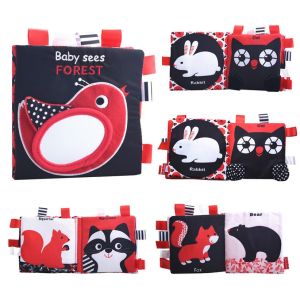 smart kiddy shop หนังสือผ้า พัฒนาด้านการมองเห็น หนังสือผ้า Baby sees forest หนังสือเสริมพัฒนาการ ภาษาอังกฤษ หนังสือสําหรับเด็กเล็ก