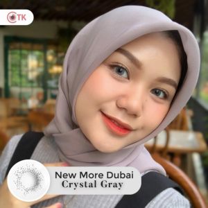 (Free Case) CTK SOFTLENS - New More Dubai Crystal Grey Normal dan Minus