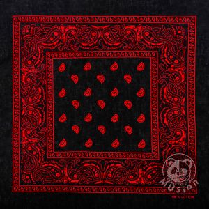 Musion Khăn vuông 100% cotton in họa tiết phong cách Hip hop thời trang cho nam và nữ 55cm X 55cm