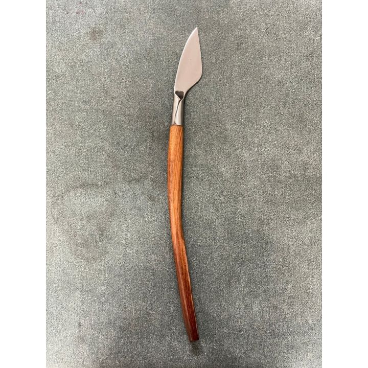 มีดเหลาตอกเหล็กแหนบโคราช ด้ามไม้ประดู่