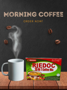 ENERGY COFFEE 10-IN-1 (SUGAR-FREE) Grapeseed extract Garlic Ginseng Ginkgo Biloba Green Tea.