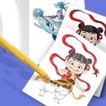 taz1345 nezha drawing book 哪吒绘画书 3/2pcs/set 40 Pages Ne Zha Drawing Book Colorful 32 Pages Children's Graffiti Notebook Nezha Painting Described Copy Album Cartoon Coloring Book Boys. 