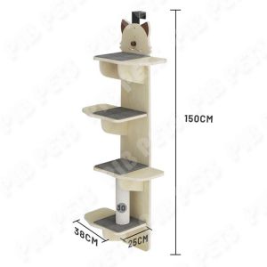 Hanging Door Cat Climbing Frame Solid Wooden Cat Tower Cat Tree Cat Scratcher Cat Climbing Scratcher