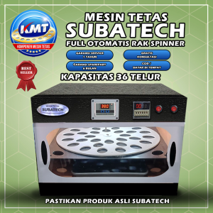 SUBATECH RS-36 Mesin Tetas Telur Full Otomatis Rak Spinner Penetas Tetes
