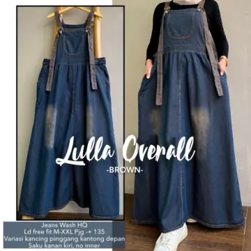 Shop Denim Overall Skirt Women online Lazada .my