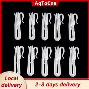 [COD] AqToCna Ship within 24 hours 10Pcs Curtain Hanging Hooks Ring Window White Plastic Curtain Hook For Home Office Curtain Accessories 7cm 8.5cm