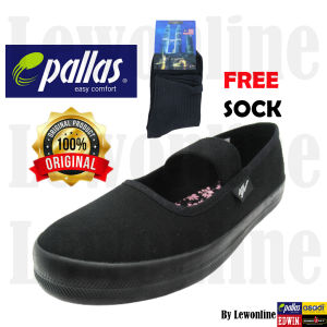 PALLAS Jazz 204035BK / Kasut Sekolah Hitam / Black School Shoe / Original Ready Stock
