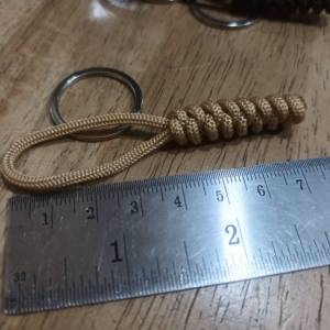 Tec40 Stainless Steel Keychain Paracord Lanyard 2mm PLYS316L UNIT 20 DIVER APPROVED พวงกุญแจ Zip Puller เชือกถัก