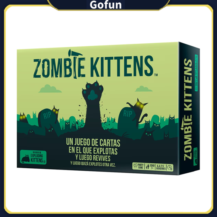 Zombie Kittens Card Board Game English Edition Play with Exploding