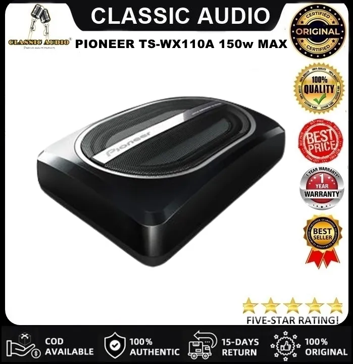 PIONEER TS-WX110A 150w MAX CLASSIC AUDIO (ORIGINAL) Compact