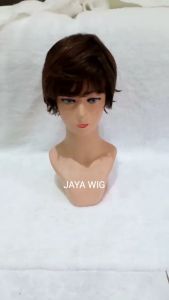 Wig Rambut Palsu Wanita Model Pendek