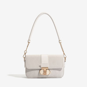 2026 Summer new peach oolong French-style bag high-quality textured bag for women niche crossbody shoulder bag