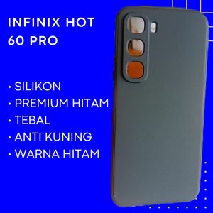 INFINIX HOT 60 PRO SOFT CASE HP HITAM PREMIUM RING MAGSAVE CASING HANDPHONE