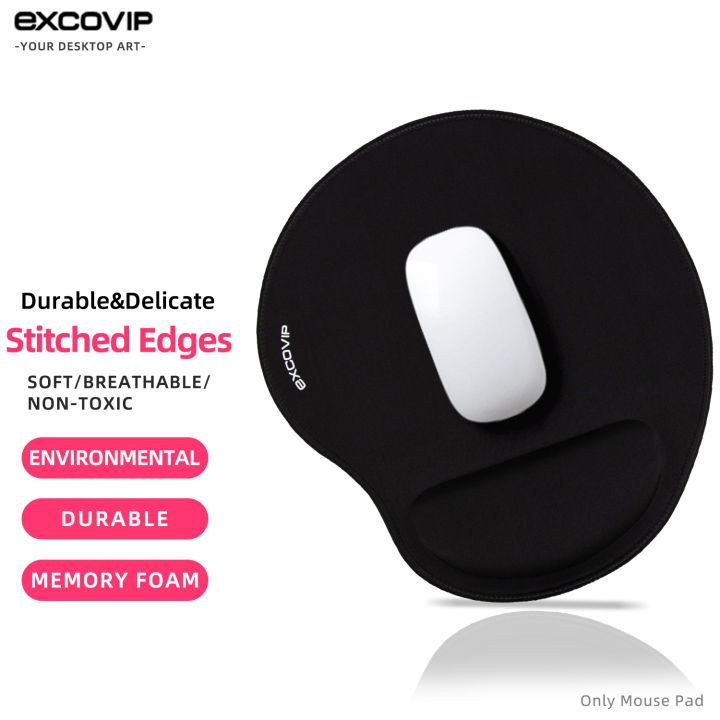excovip mouse pad Stitched edge Wrist Support soft comfort Simple