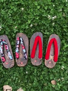 [Free Shipping] New style as seen on Wanwan summer fresh and versatile wooden clogs non-slip womens high-heeled thick-soled flip-flops
