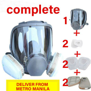 7 in 1 8100 Gas Mas Large View Full Face Facepiece Respirator For Chemical Spray Painting Spraying Safety