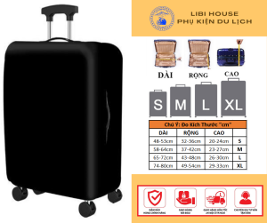 Áo Bọc Vali - Túi Trùm Vali Vải Thun 3D Co Giãn 4 Chiều-Chống xước vali
