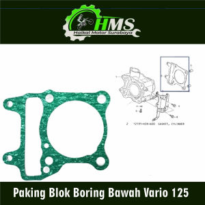 Paking Blok Boring Bawah Vario 125 - Packing Peking Gasket Cylinder Silinder Block Seher Seker