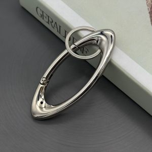 Zinc Alloy Oval Belt Buckle High Quality Oval Carabiner Multifunctional Backpack Key Ring Waist Hanging Decor