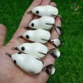 Mồi lure nhái hơi màu trắng ngọc trinh 8g đi nổi và 13g đi lửng - Mồi câu lure nhái hơi phukiencaulure. 