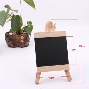 Mini Wooden Blackboard Wooden Stand Small Message Chalkboard Papan Hitam Mini
