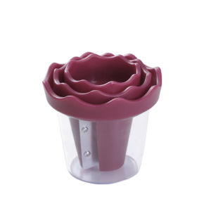 Rose-Shaped Fruit and Vegetable Roller Cutter Manual Spiral Slicer Creative Fruit Peeler Flower Decorative Tool Kitchen Garnish Cutting Accessory