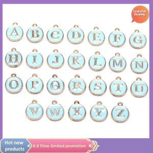 Graceful 26Pcs Letter Alphabet Charms Initial Letter Bracelet Jewelry DIY Craft Making