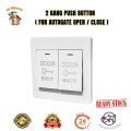 DOOR EXIT 2 GANG PUSH BUTTON / SWITCH  FOR AUTOGATE OPEN / CLOSE. 