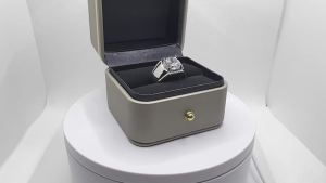 FC [MUA 2 TẶNG 1] Nhẫn kim cương Moissanite 5 carat thời trang sang trọng có thể điều chỉnh trang sức nữ quà tặng cưới Giáng sinh